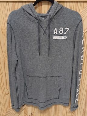 Aeropostale Gray A87 Hooded Sweatshirt